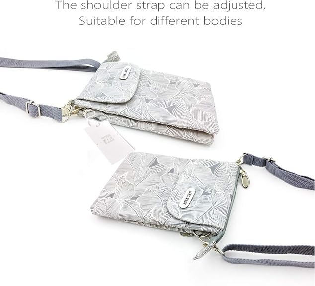 MEISEE Canvas Crossbody Phone Purse - Small Wallet Bag With Adjustable Strap For Women & Teens - View #8